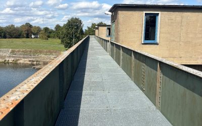 Aktivierung Mainübergang Knetzgau am Wehrsteg